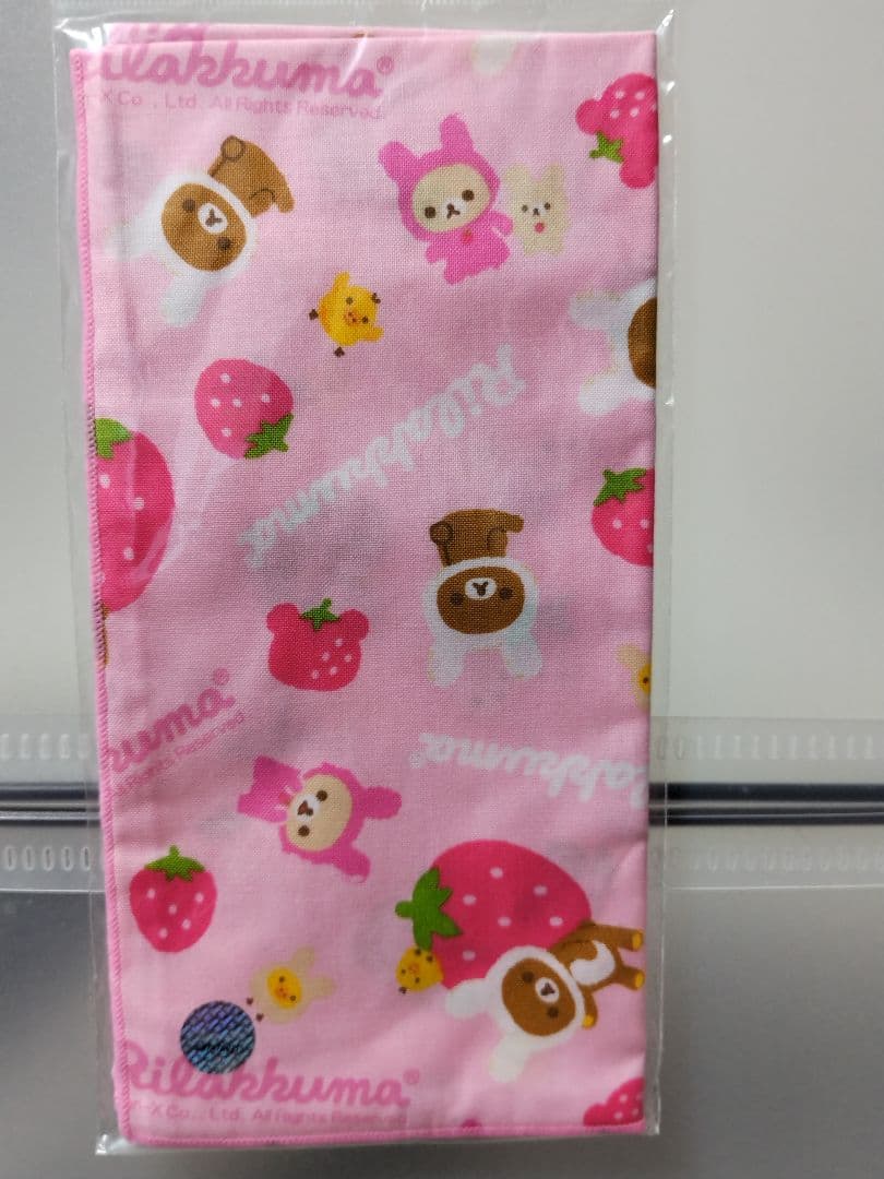 ♡希少♡　リラックマうさぎ　苺　ランチトート＋巾着＋ナフキン　3点　レトロ