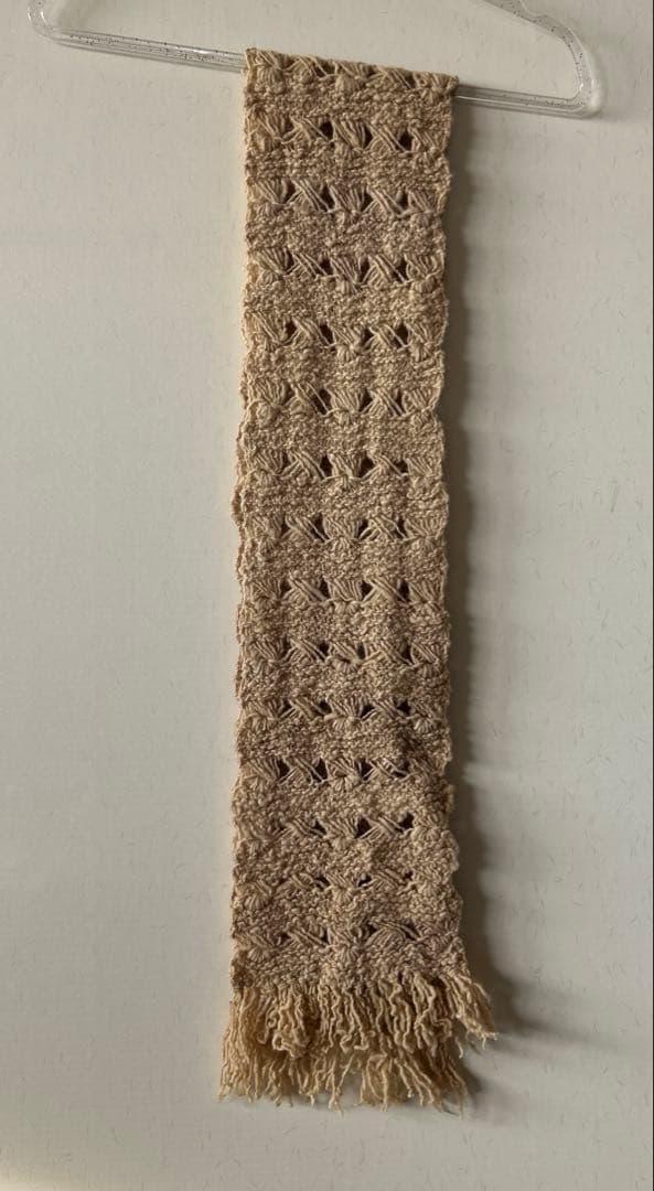 チリ　チロエ島で購入　手編みマフラー　新品未使用