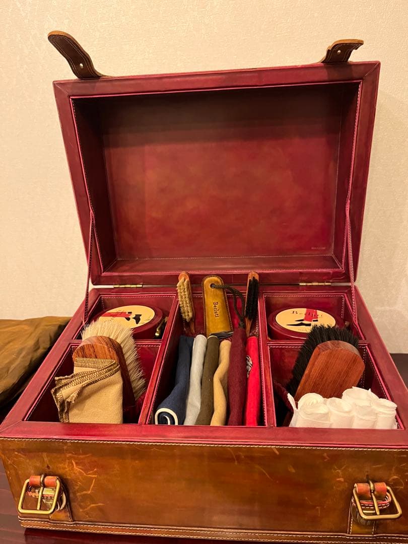 【希少】ベルルッティ　シューズケアボックス　アンティーク　　トランクケース