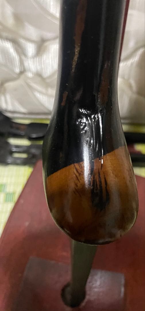 沖縄三線　棹　黒檀？　状態難有り