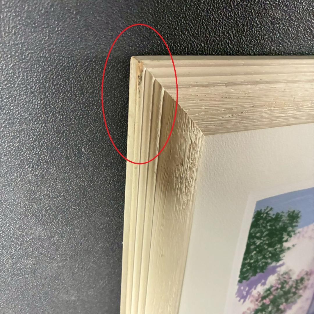 サルボ「エーゲ海 パノラマ」ミクストメディア 直筆サイン入 額装 イタリアの画家