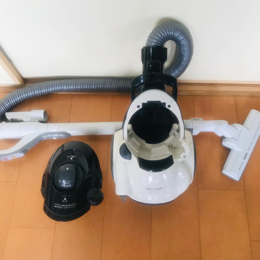 【美品】SHARP サイクロン式掃除機 パワフル吸引 EC-CT12-Ｃ