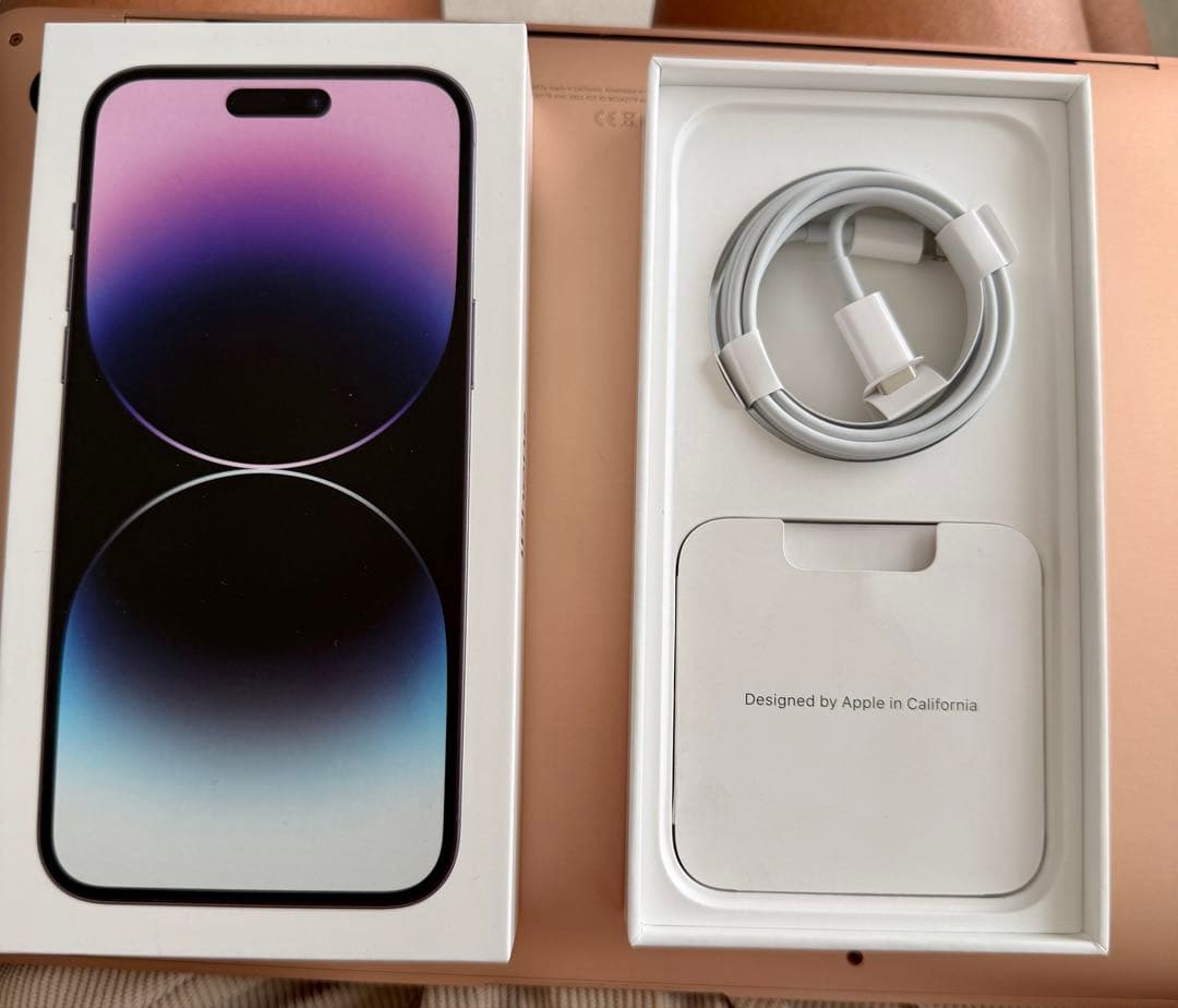 【美品】Apple iPhone14 Pro ディープパープル 本体　512GB