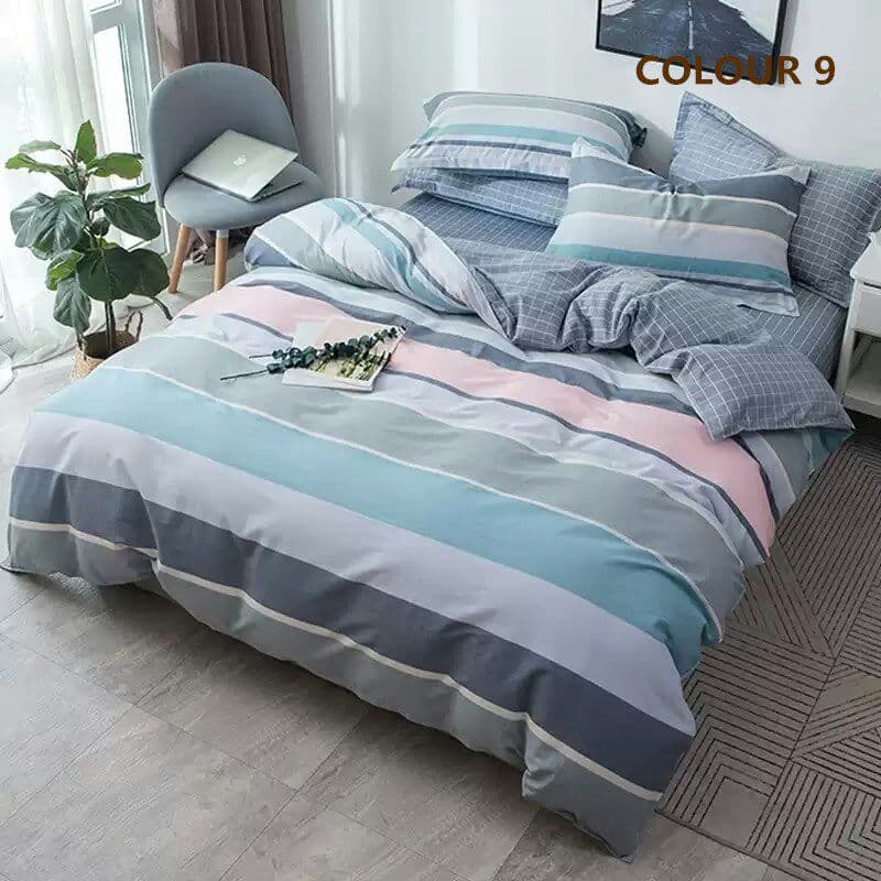 綿の4ピース綿の小さな新鮮なベッドリネンキルトダブル1.5 / 1.8 m