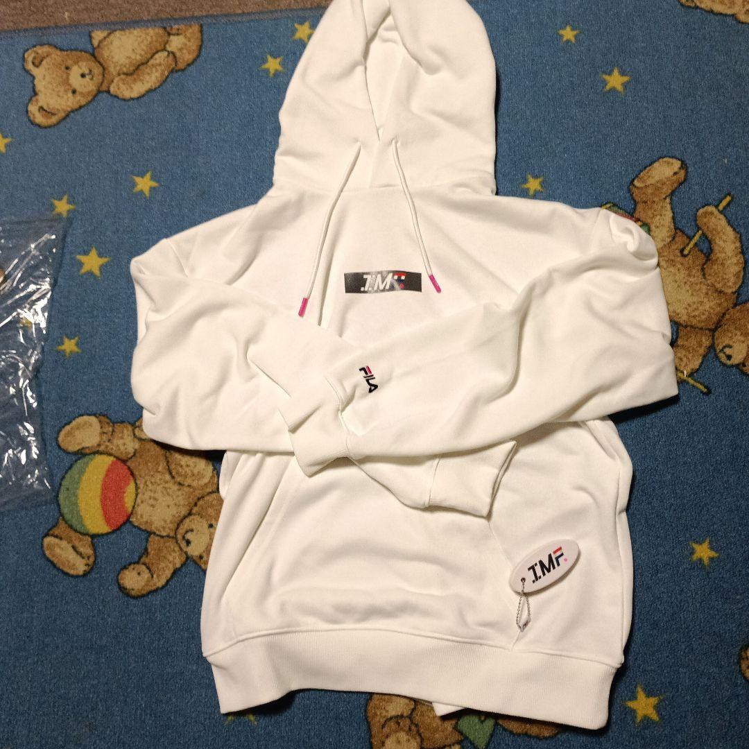 FILA ホワイト フード付き スウェット