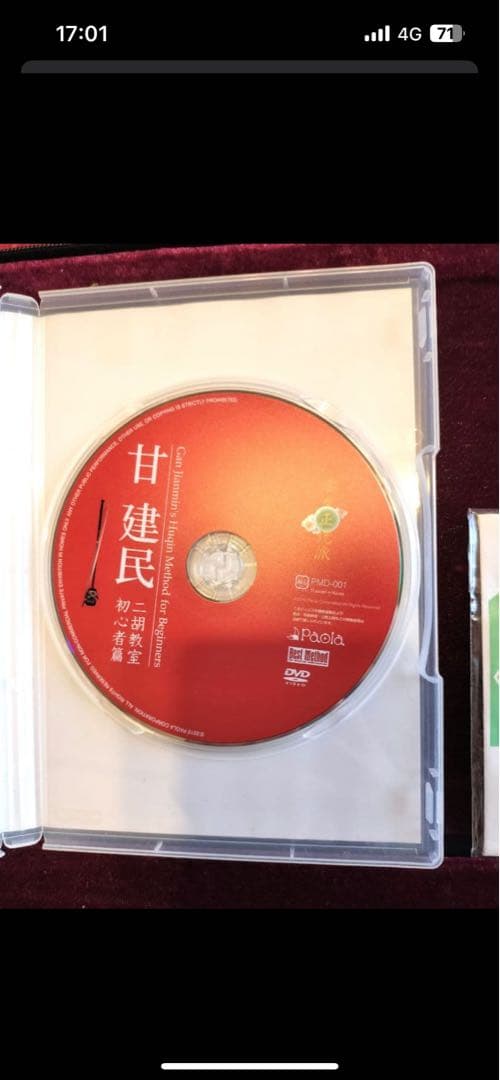 付属品充実！二胡本体と一式 ケース・教本DVD付き（最終価格)お値下げ不可