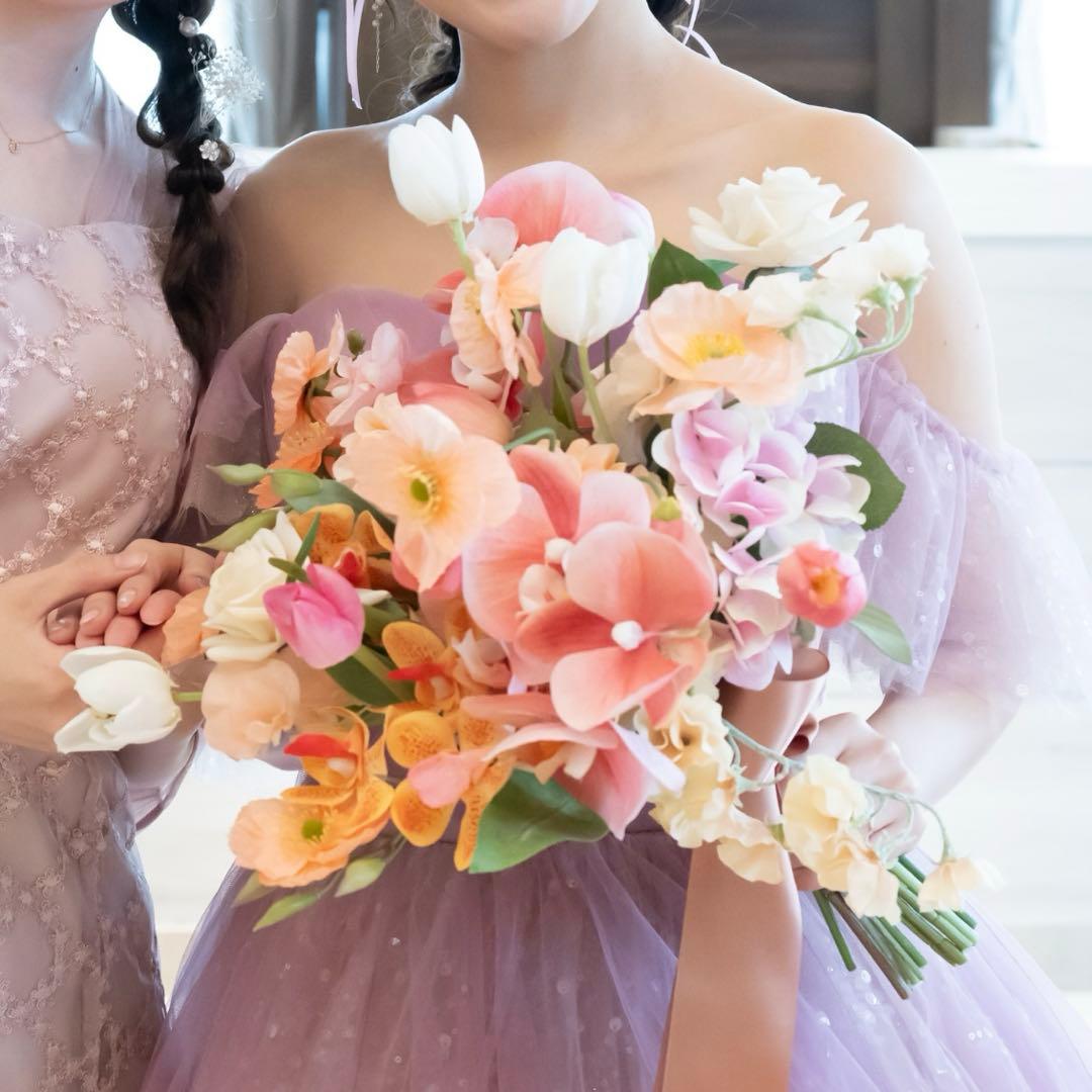 ♡ウェディングブーケ・ブートニアset♡【お得！元値3.5万円】造花 結婚式
