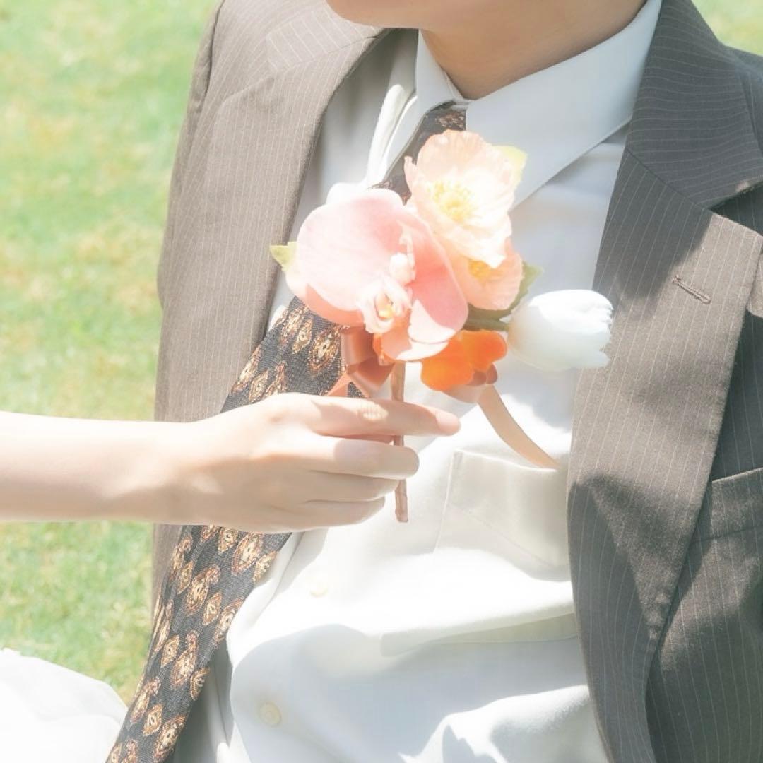 ♡ウェディングブーケ・ブートニアset♡【お得！元値3.5万円】造花 結婚式