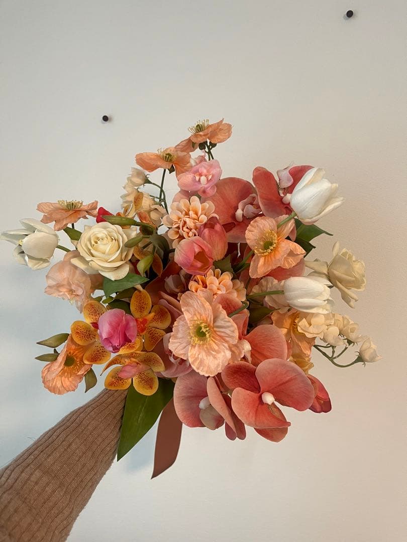 ♡ウェディングブーケ・ブートニアset♡【お得！元値3.5万円】造花 結婚式