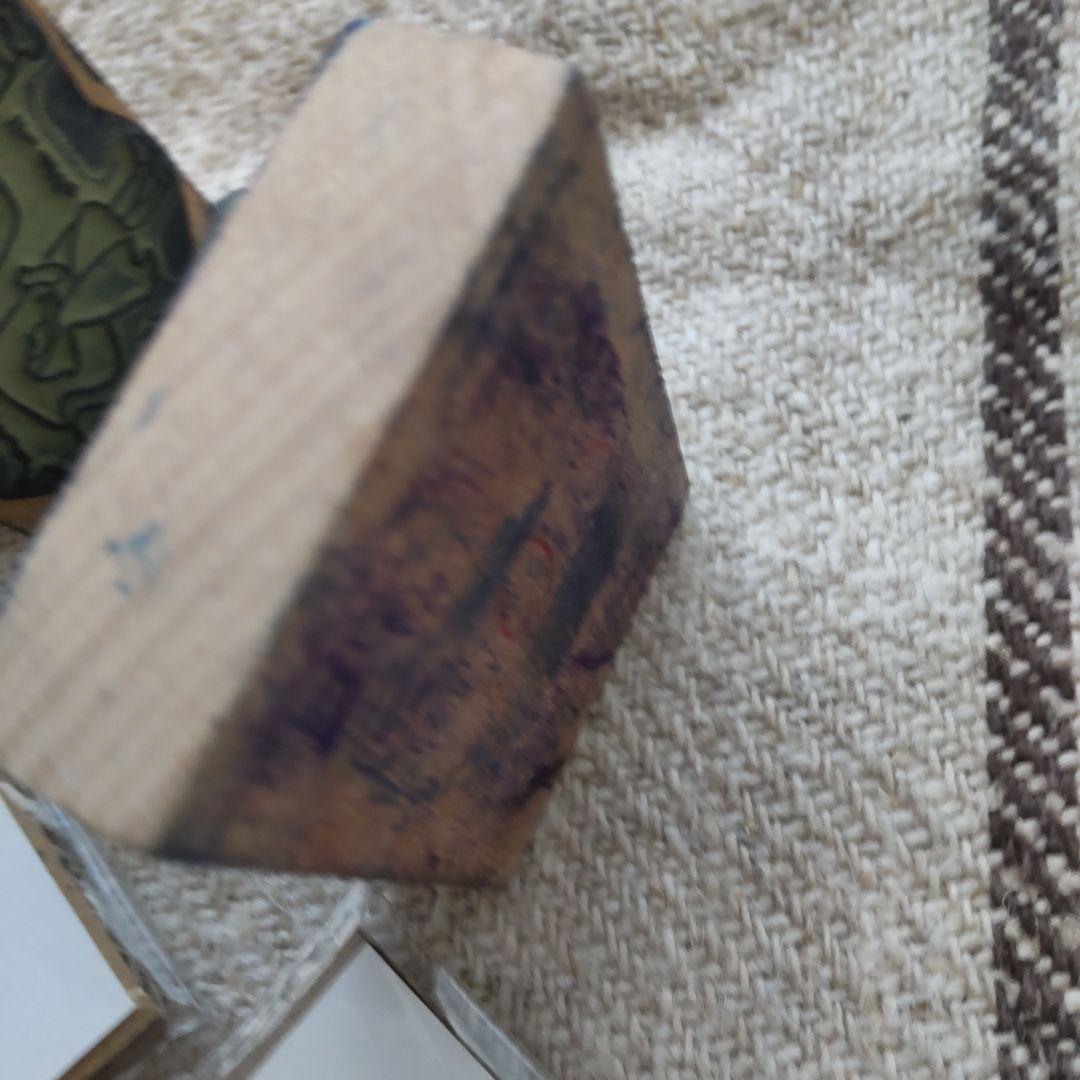 レア！フランス　アンティーク　赤ずきんちゃん　スタンプ　２個セット　はんこ