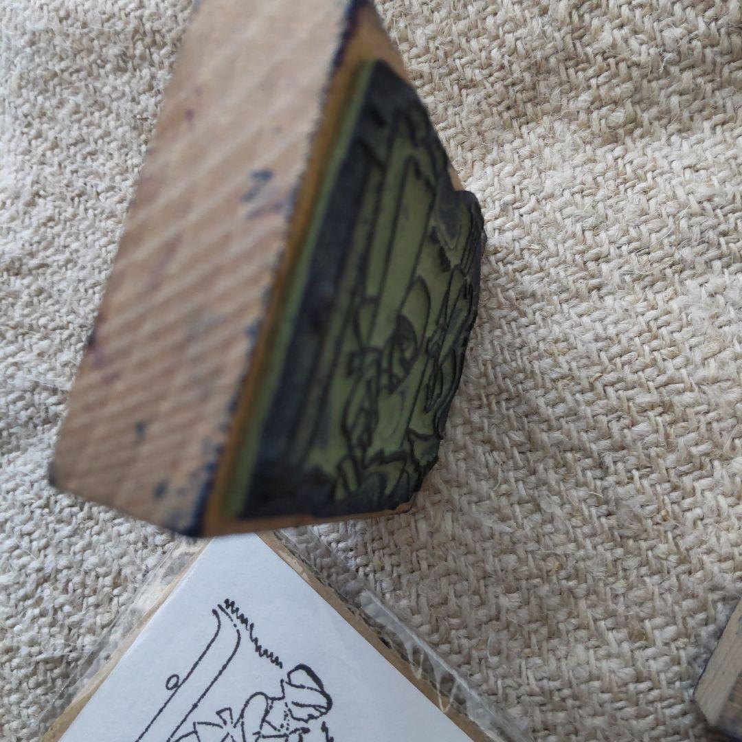 レア！フランス　アンティーク　赤ずきんちゃん　スタンプ　２個セット　はんこ