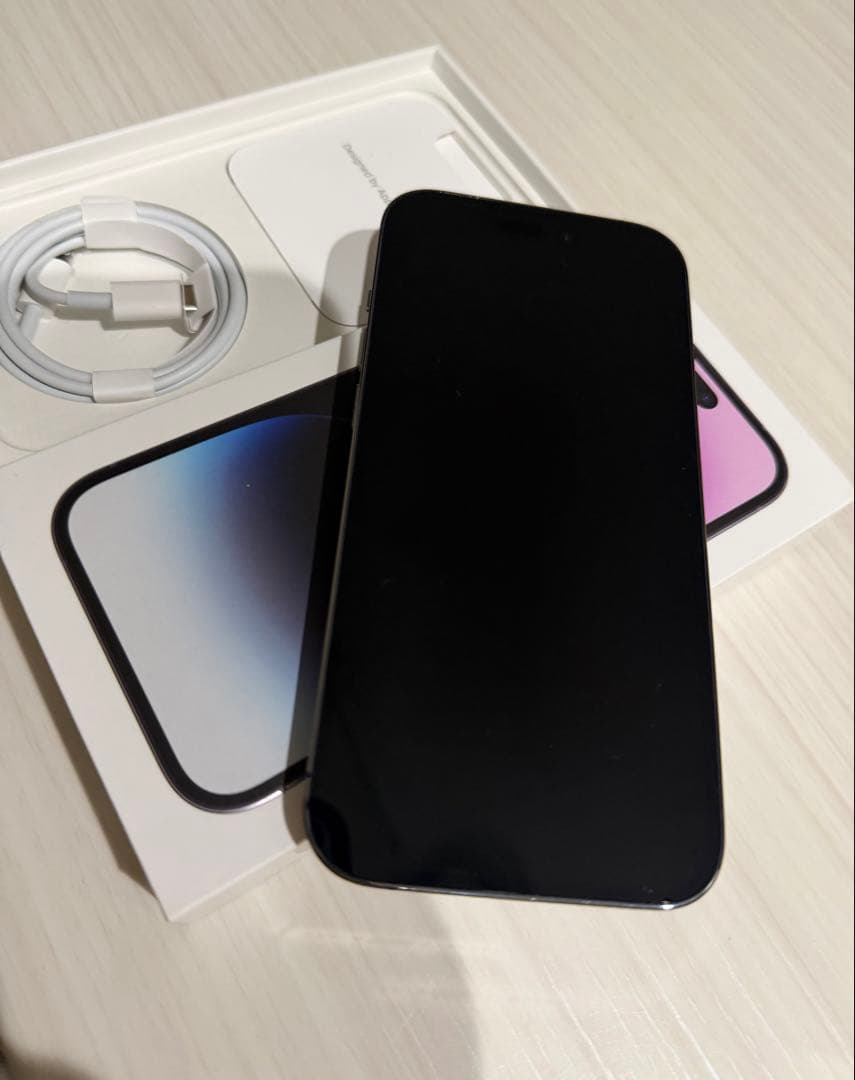 【美品】iPhone 14 Pro ディープパープル 本体　256G