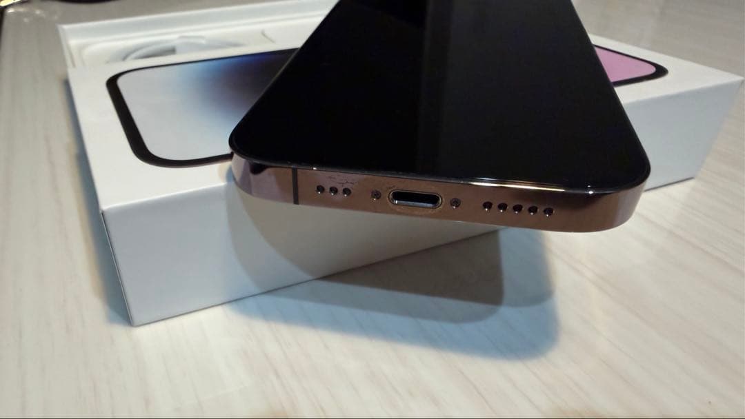 【美品】iPhone 14 Pro ディープパープル 本体　256G