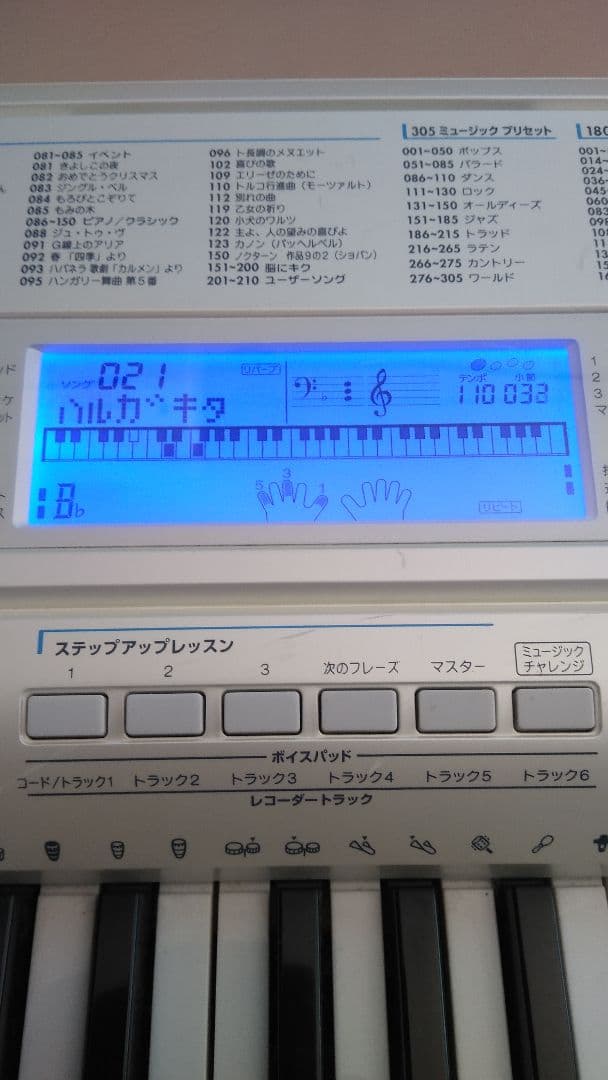 CASIO 光ナビゲーション キーボード 61鍵盤 LK-208