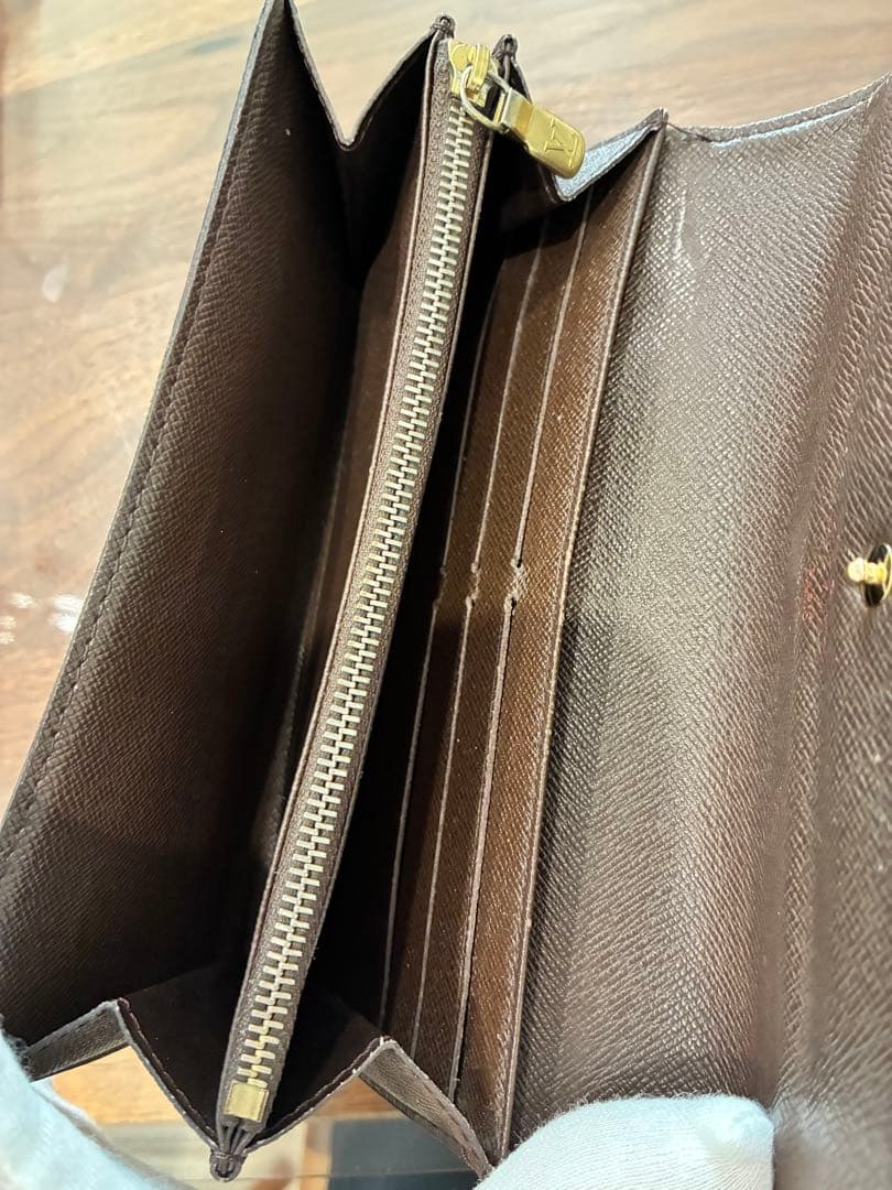 ルイヴィトン　長財布　ダミエ