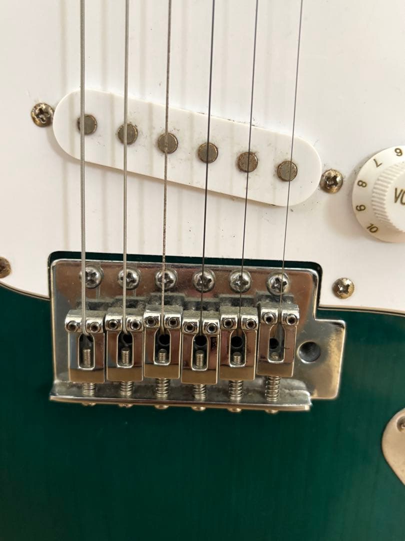 (音出し確認済)SELDER ストラトキャスター グリーンバースト セルダー