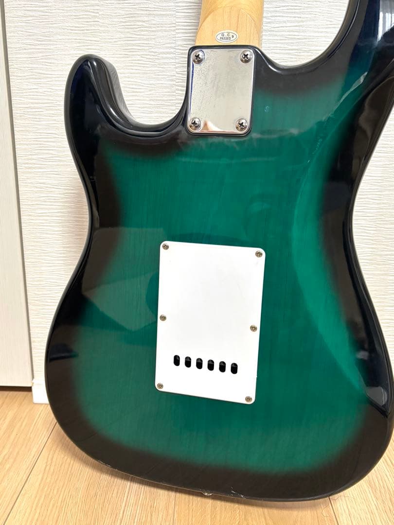 (音出し確認済)SELDER ストラトキャスター グリーンバースト セルダー