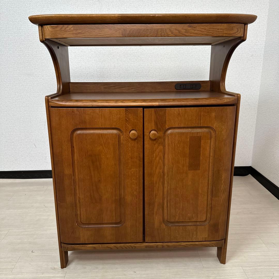 マルニ木工 天然木 電話台 花台 レンジ台 サイドチェスト キャビネット i4※