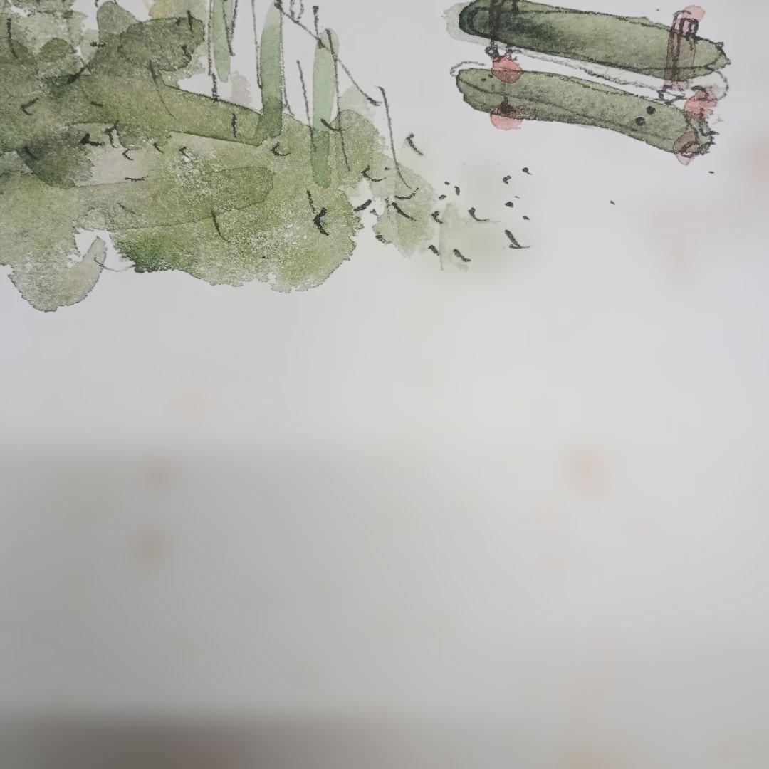 7778)水彩画　藤森悠二（ふじもりゆうじ）の「パリ？」