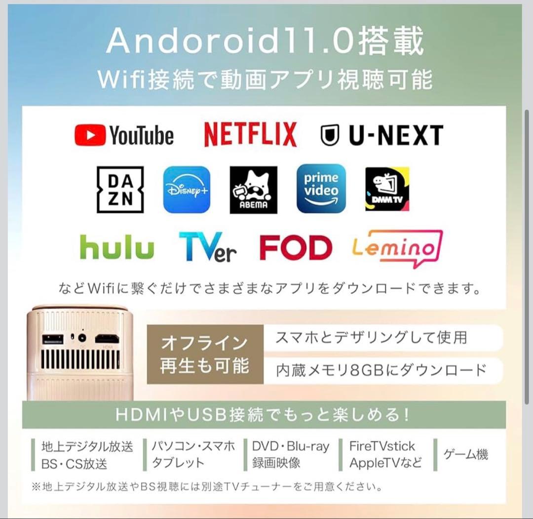 NEOCRASY ポータブルプロジェクター