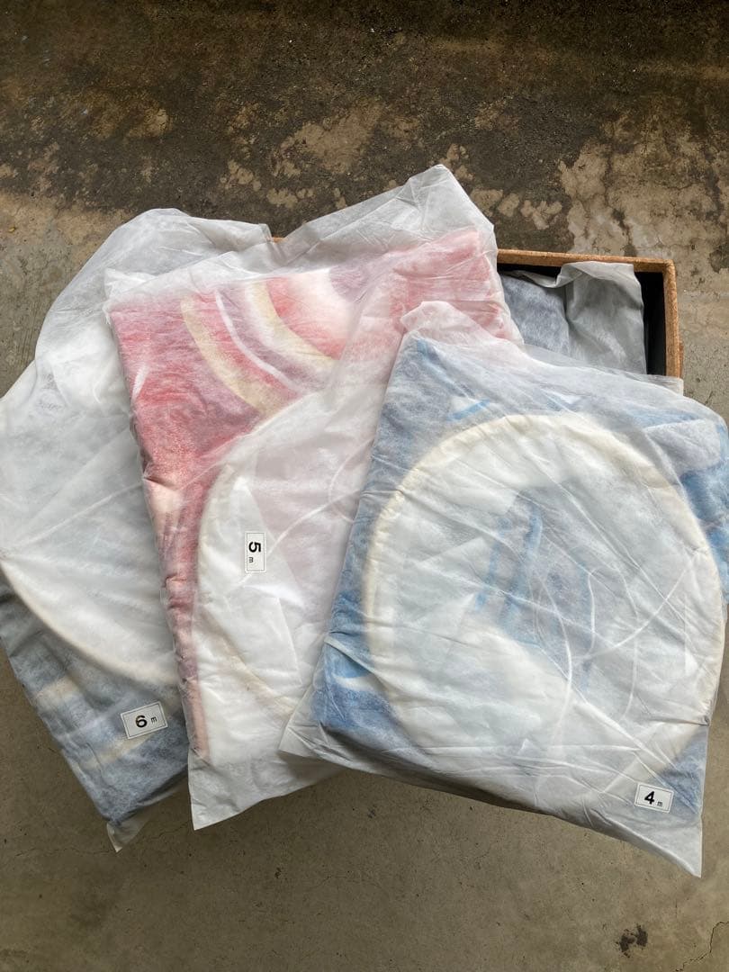 鯉のぼり　大家族7点　山本寛斎監修作　はねぼう　12mポールセット（一部品無し）