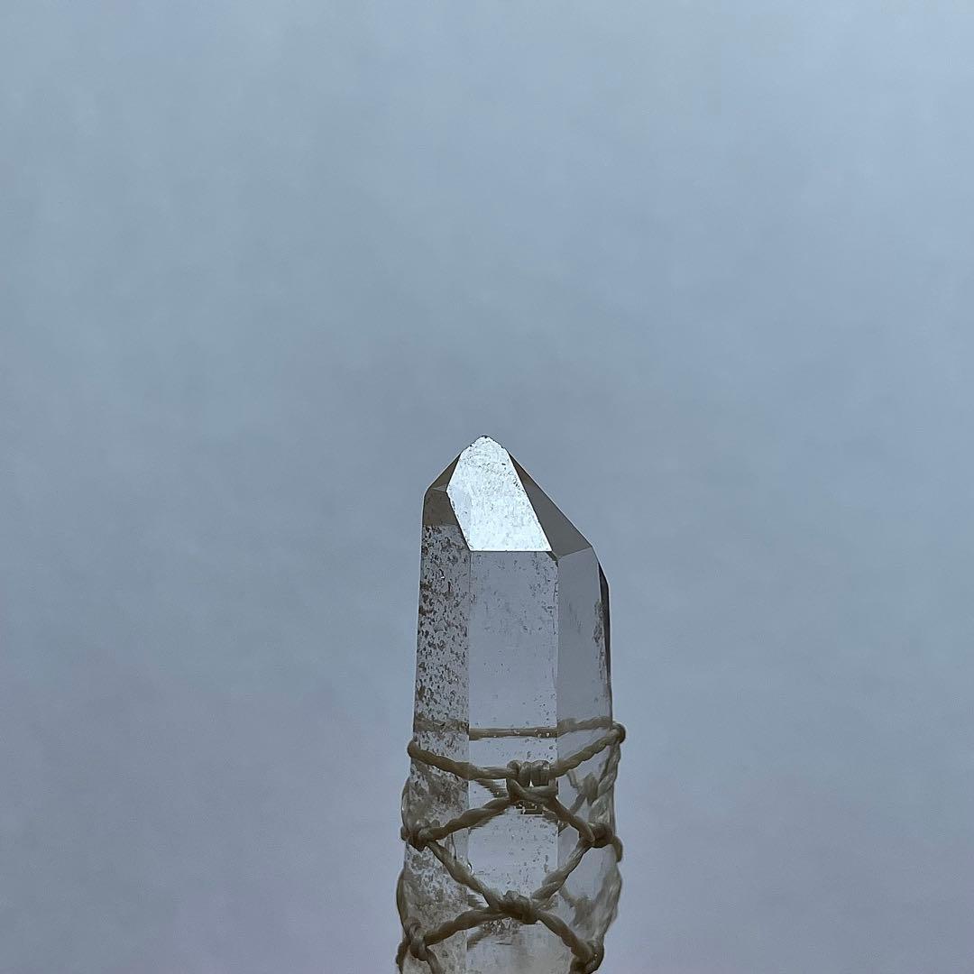 ヒマラヤ水晶 ガネッシュヒマール ＊ マクラメペンダント ネックレス 48