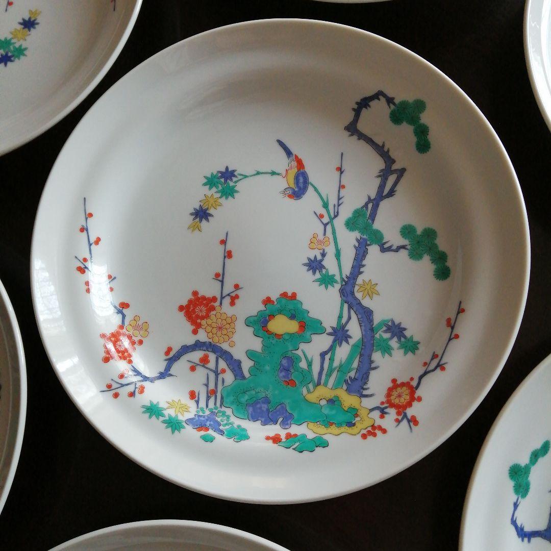 有田焼　柿右衛門様式大皿　10枚　27.8cm　昭和中期