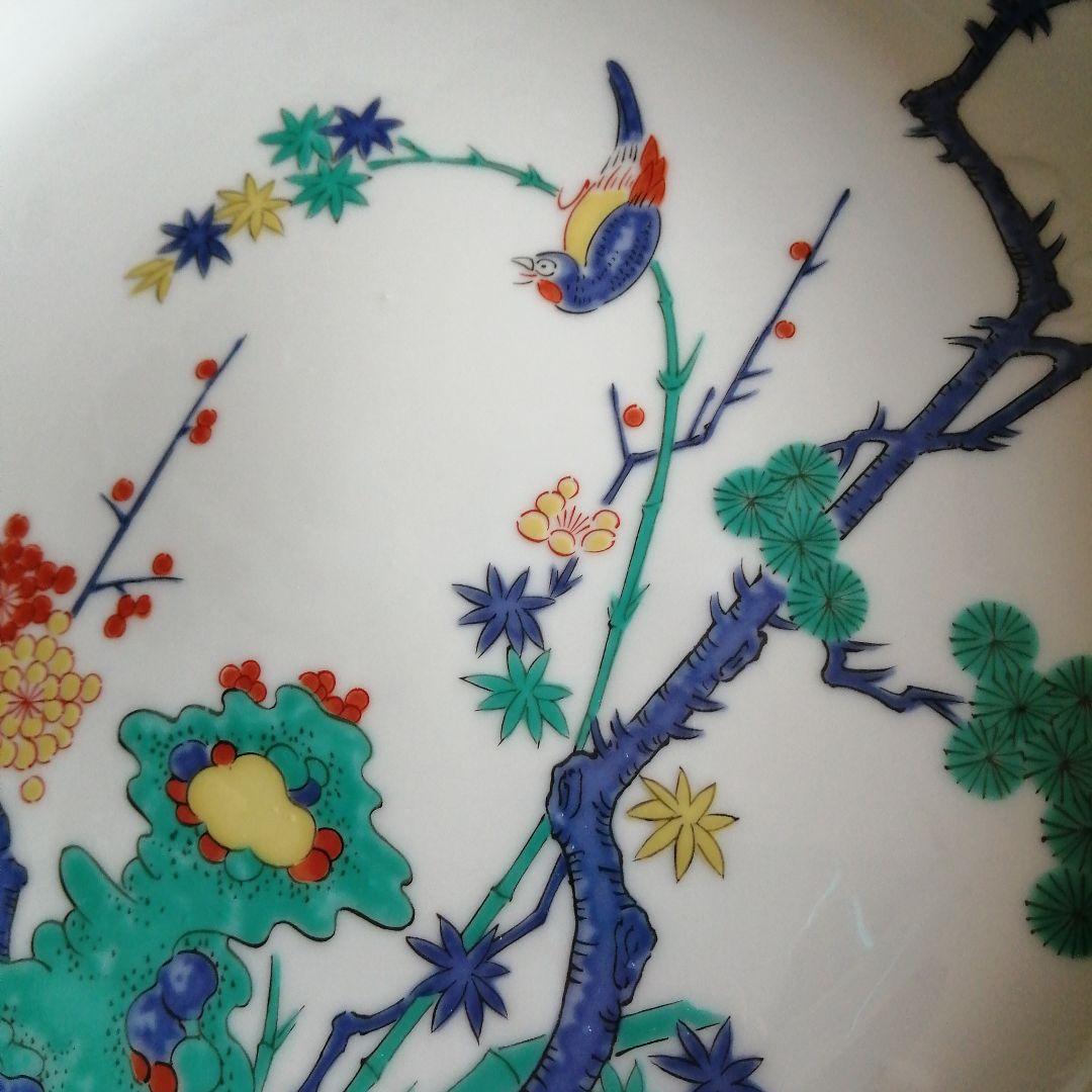 有田焼　柿右衛門様式大皿　10枚　27.8cm　昭和中期