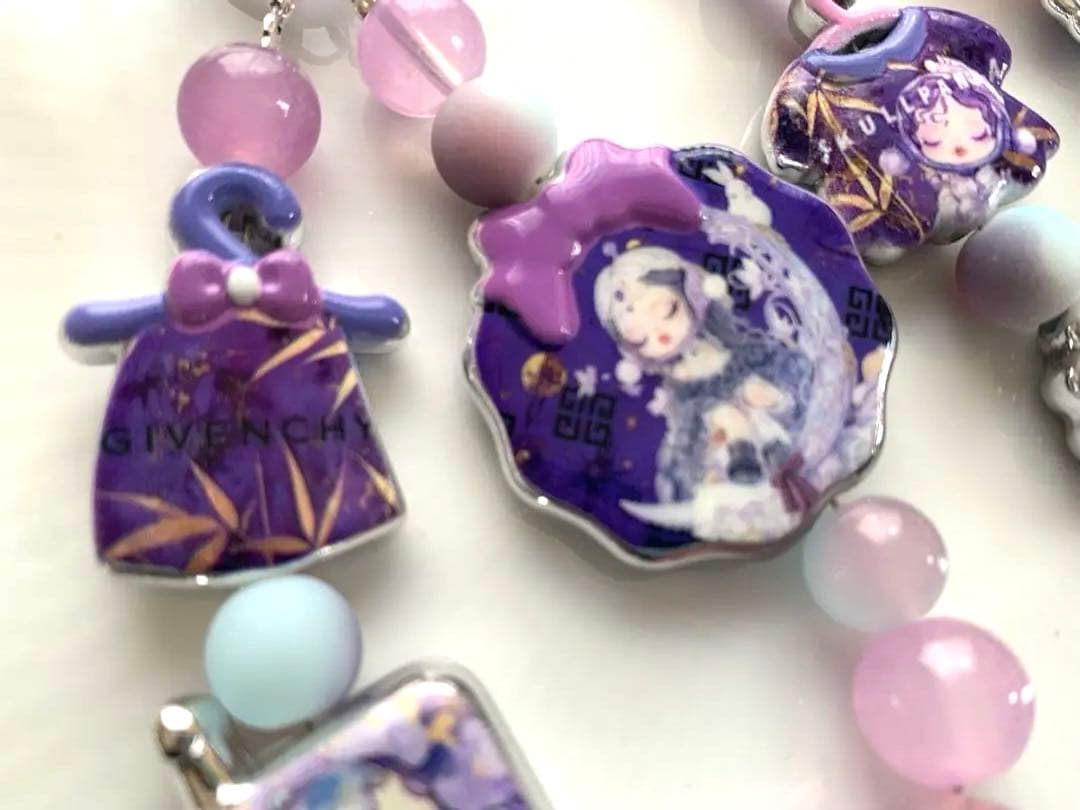 確認用⭐︎アクリルビーズストラップチャーム⭐︎ SP スカルパンダ