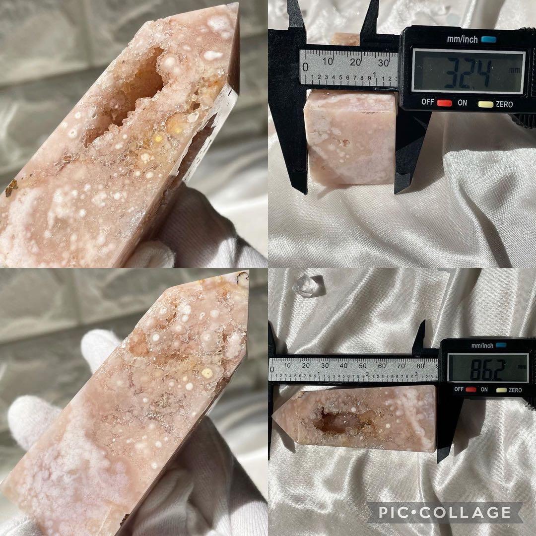 ピンクアメジストポイント　天然石