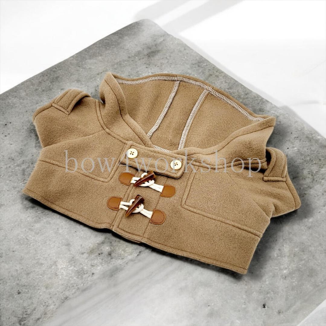 ラボット LOVOT ラボットの服ハンドメイド ダッフルコート（ベージュ）