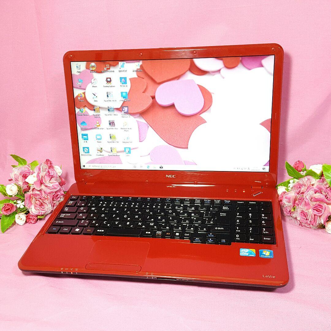 Window10❥CORE-i5❥レッド❥LaVie❥HDMI❥テンキ❥オフィス