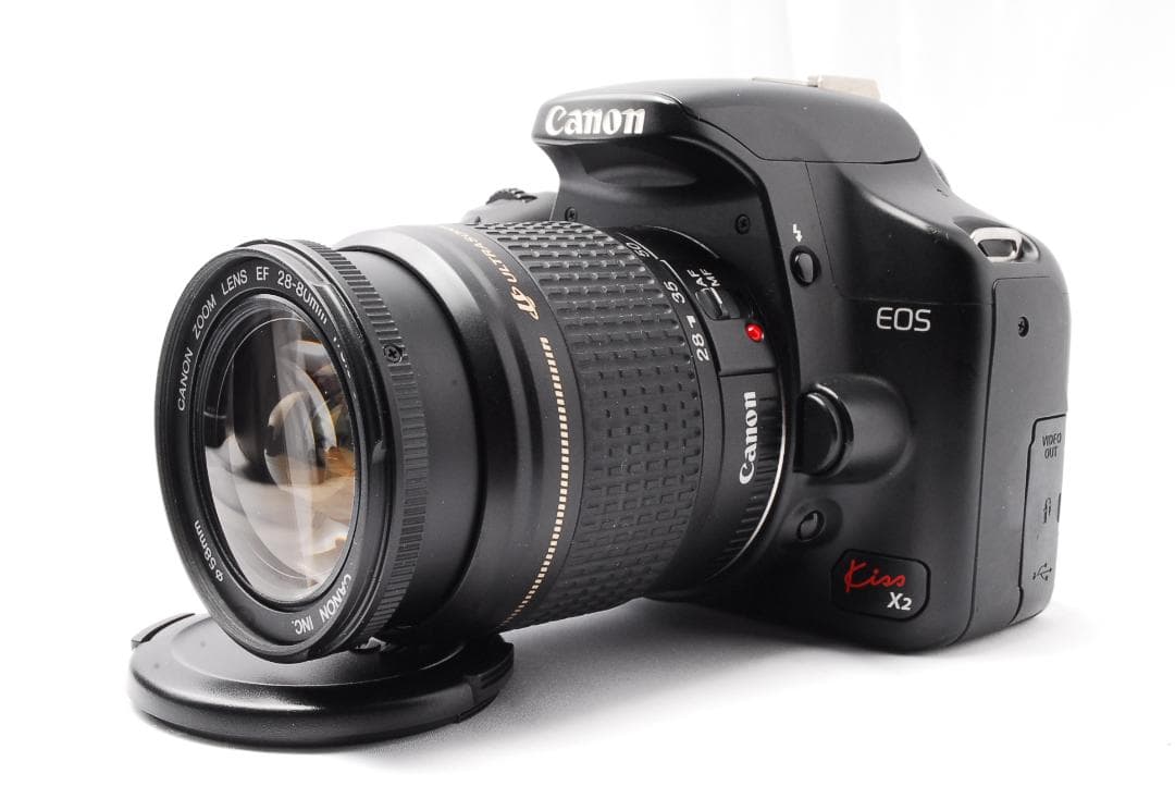 初心者⭐キャノン kiss X2⭐ダブルレンズセット⭐スマホ転送⭐バッグ付