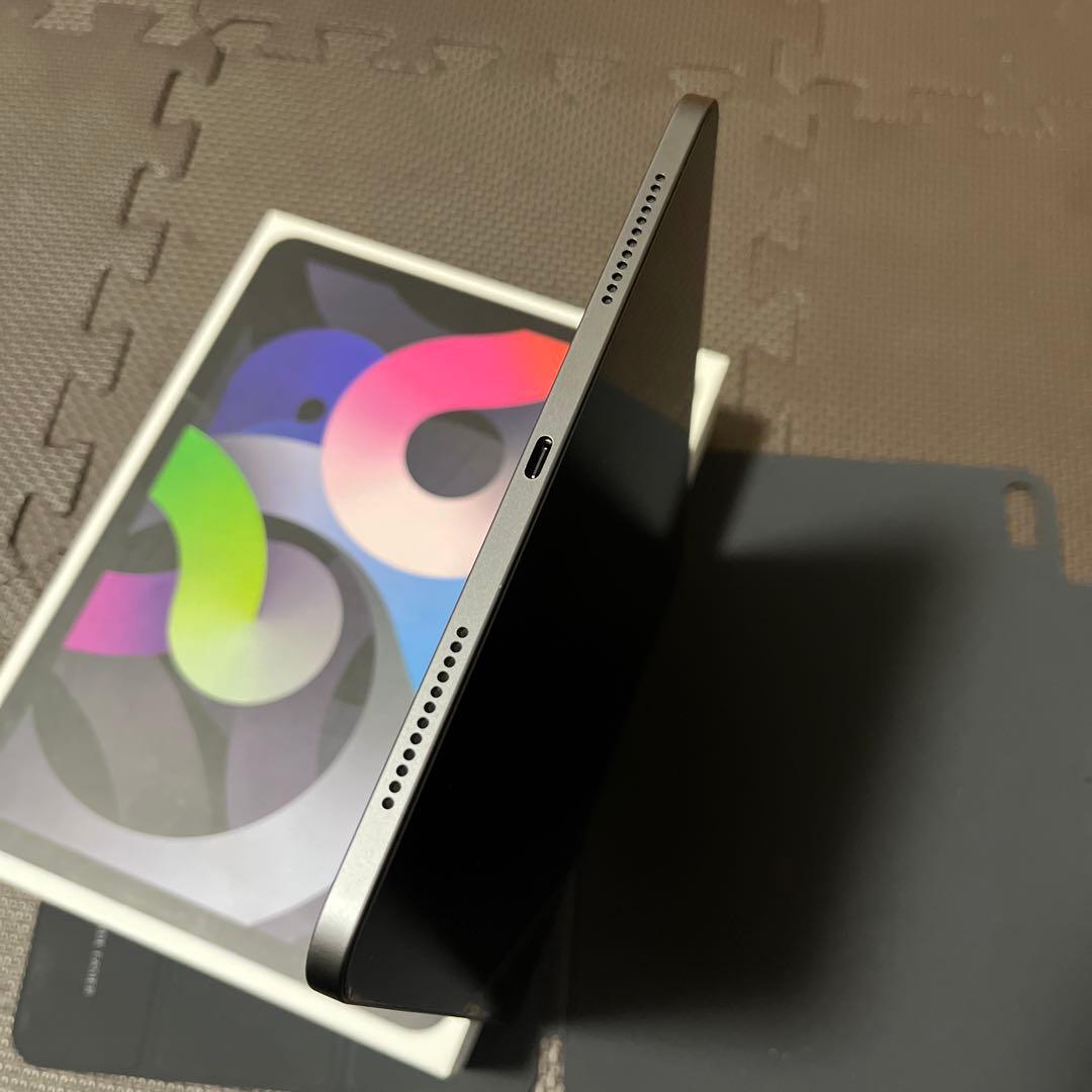 【値下げ】iPad Air 第4世代 スペースグレイ 92% 64GB おまけ付