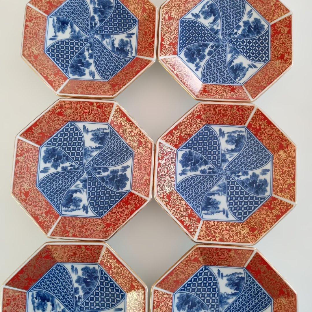 有田焼八角銘々皿古伊万里６枚