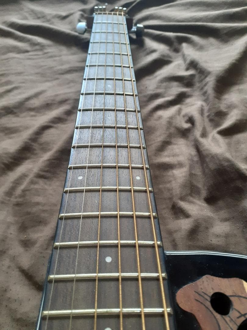 エレクトリックアコースティックギター 黒 OVATION CE44L-5 左用