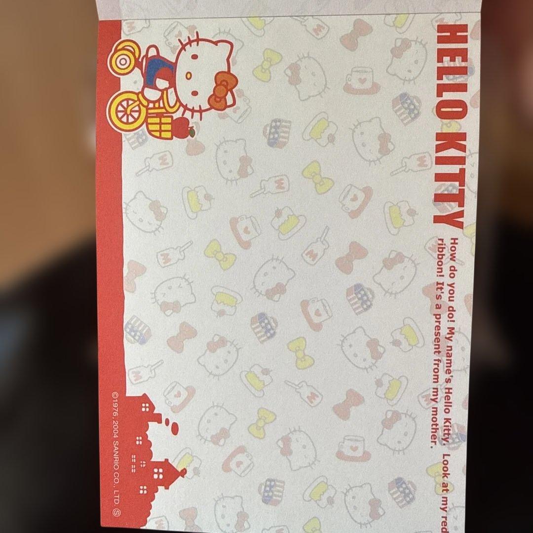[平成レトロ]⭐️サンリオ⭐️ハローキティメモ用紙 2004年製[希少]