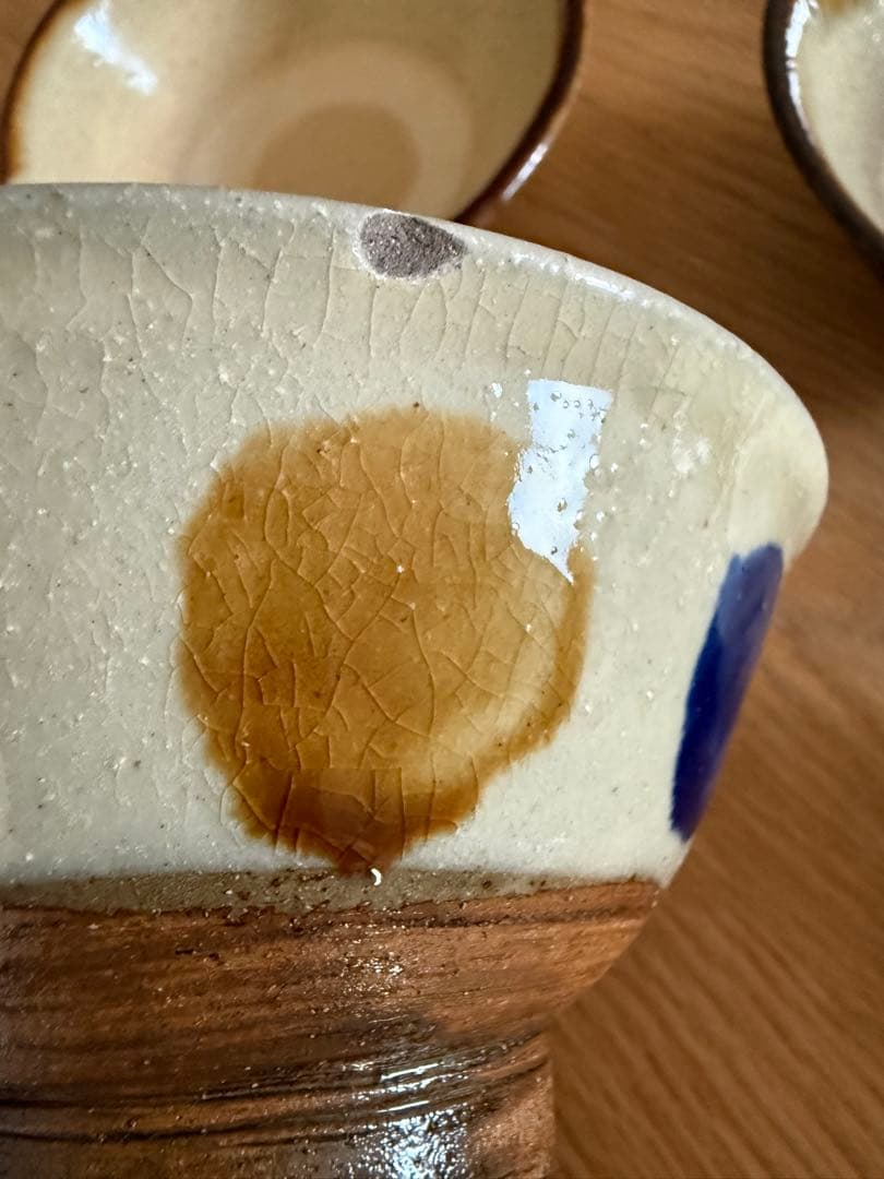 沖縄　やちむん　飯碗　茶碗　夫婦　子供用　使用僅か