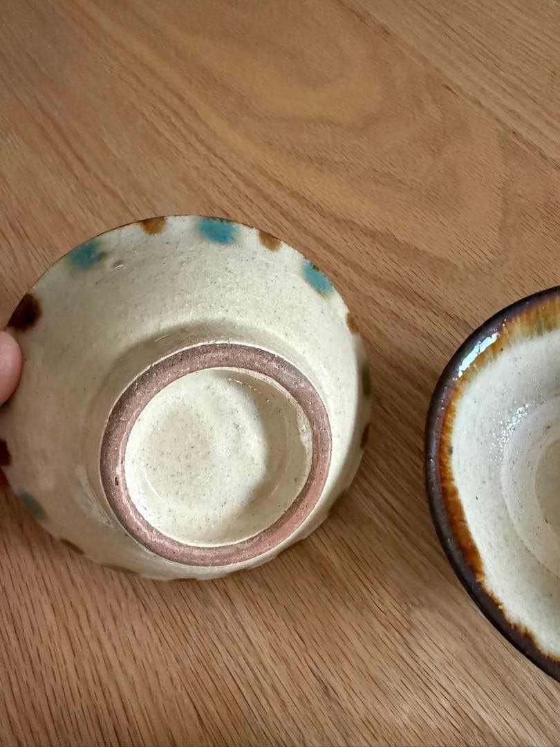 沖縄　やちむん　飯碗　茶碗　夫婦　子供用　使用僅か