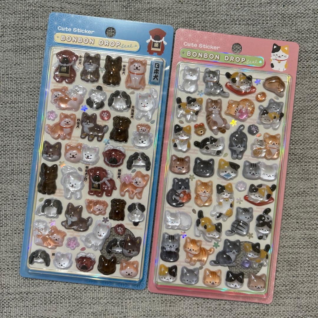 【正規品】ボンボンドロップシール 和柄 6枚セット