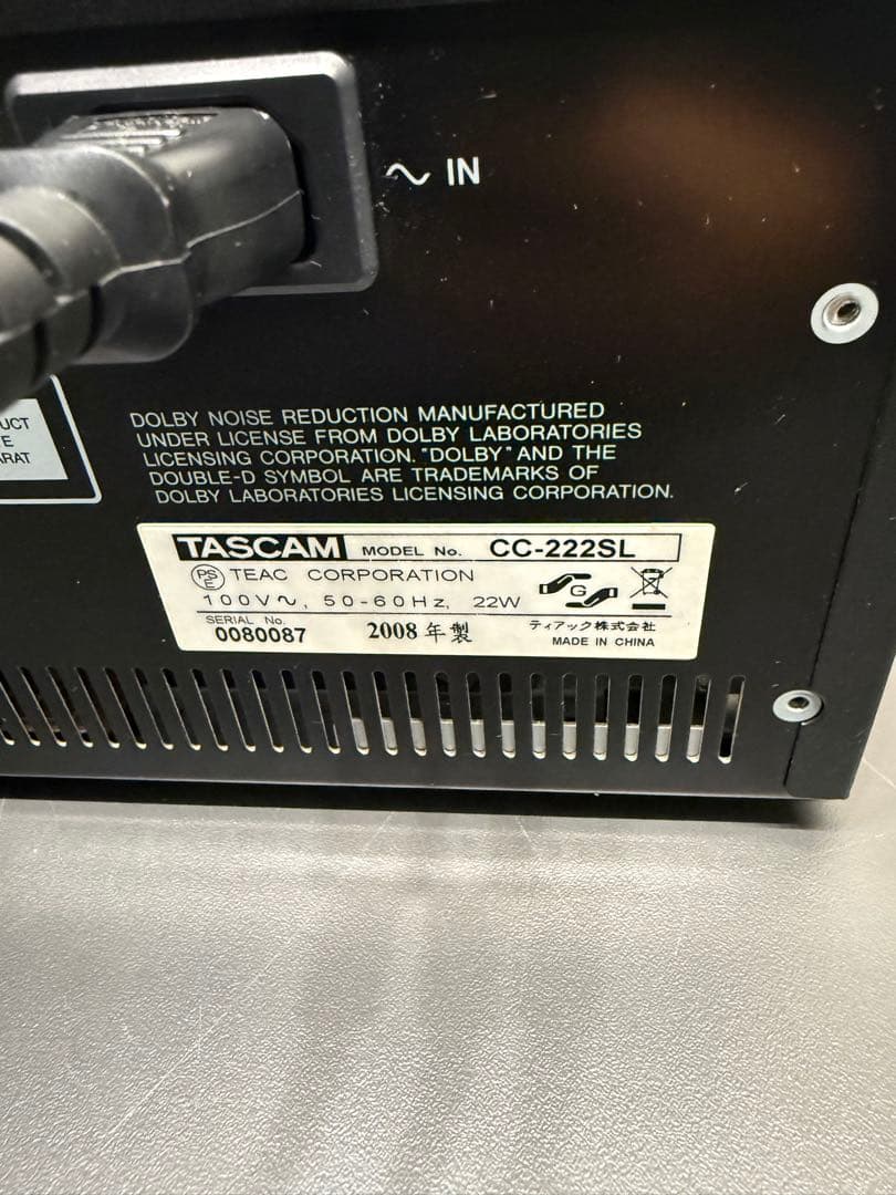 TASCAM CC-222SL 本体のみ
