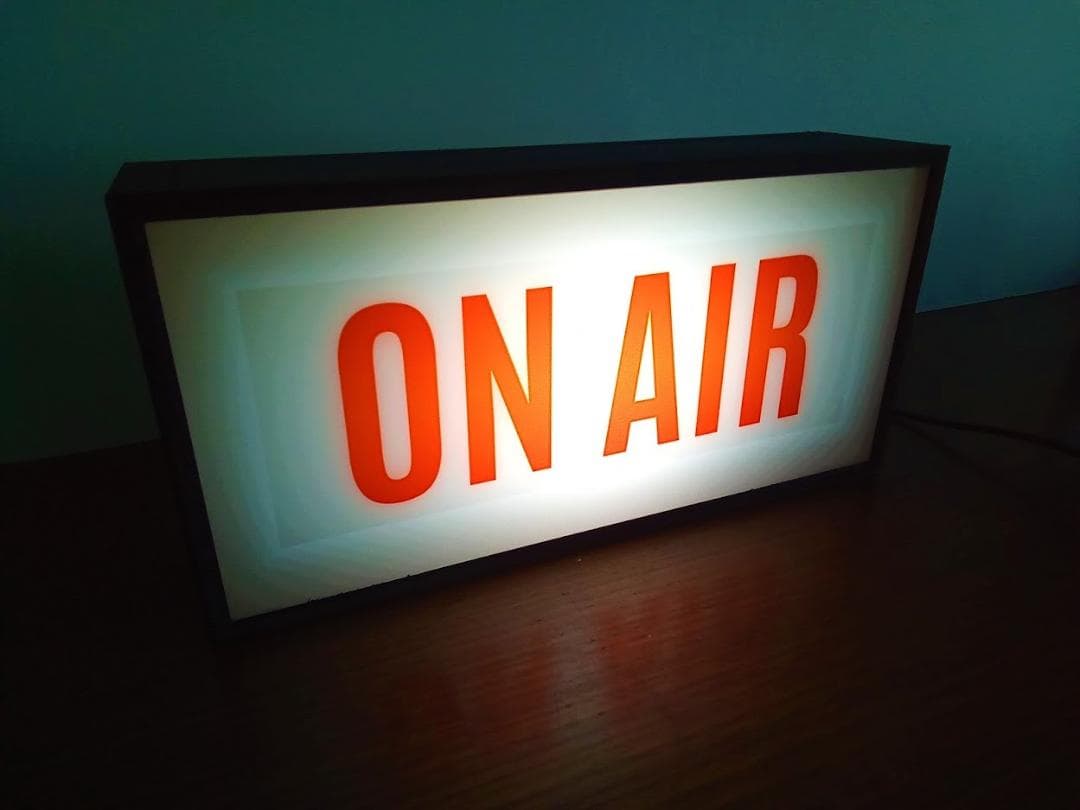 オンエア ON AIR サイン ランプ 看板 置物 雑貨 LEDライトBOX③