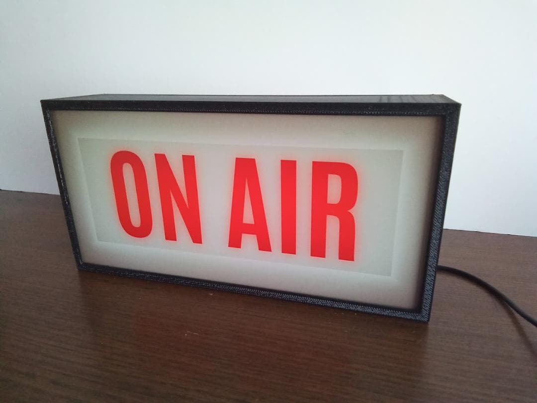 オンエア ON AIR サイン ランプ 看板 置物 雑貨 LEDライトBOX③