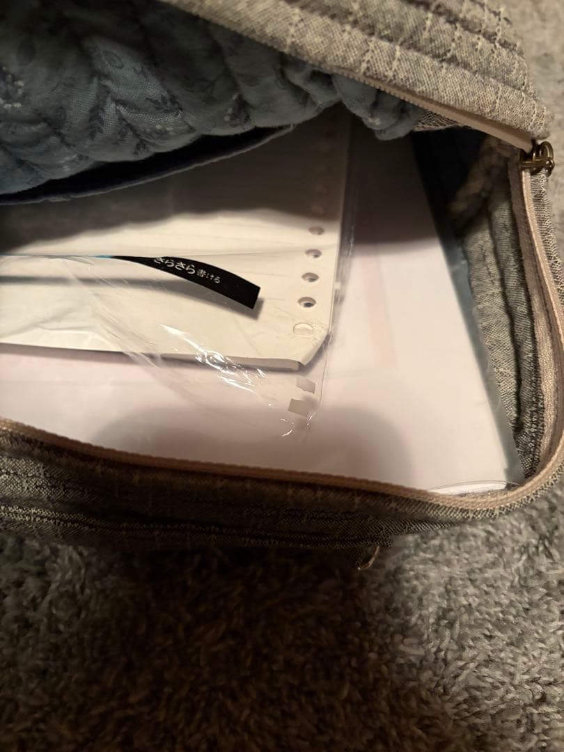 グレー パッチワークリュック