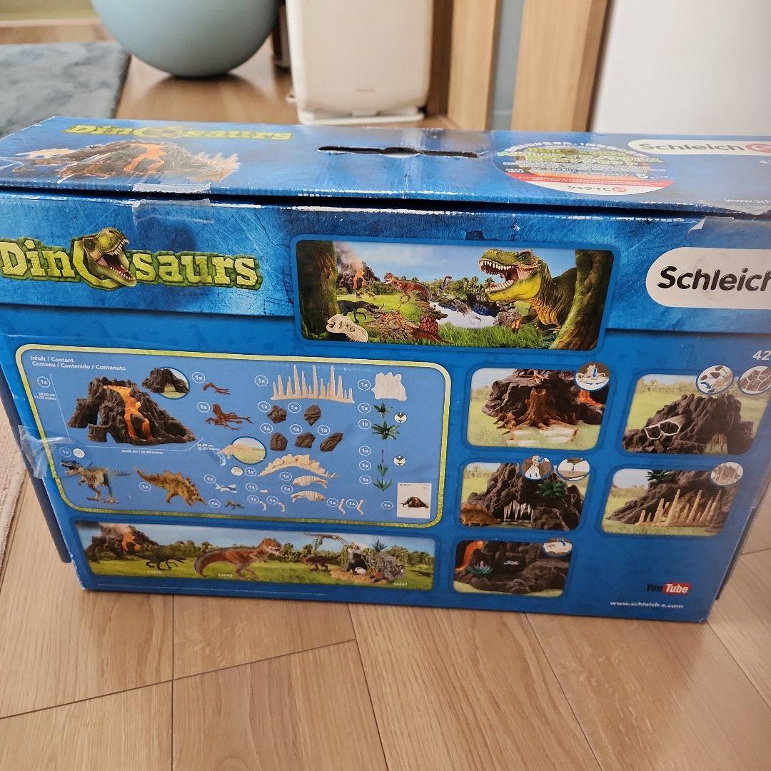 ★ シュライヒ 恐竜 大火山とティラノサウルス恐竜ビッグセット ★ 42305