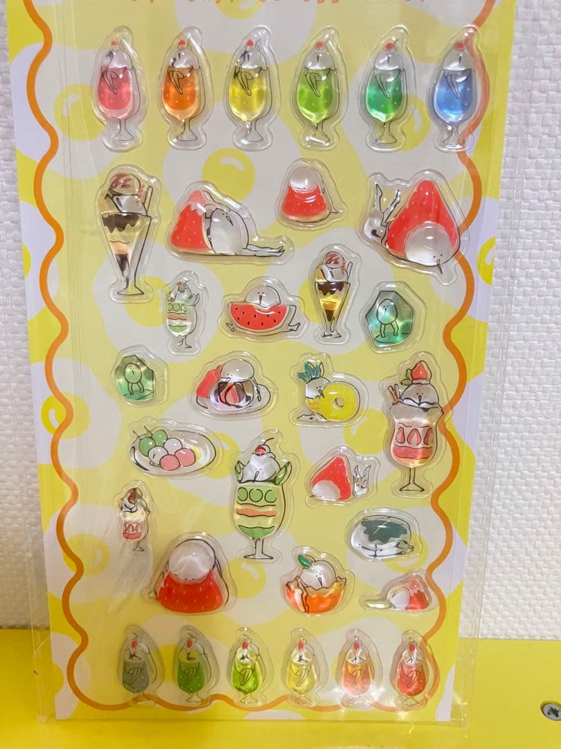 【正規品】　JAPANたまごあし ぷっくりシール7枚　ボンドロ　ブルー系　2枚