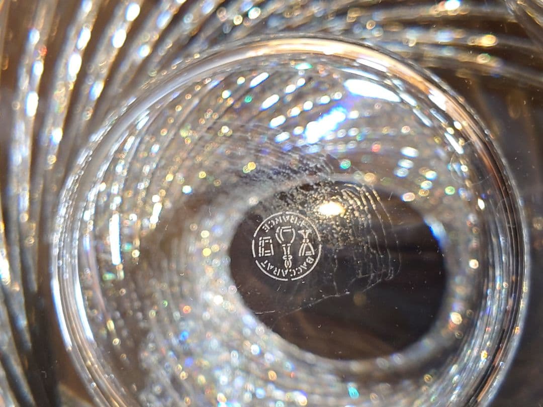 中古品　バカラ　フラワーベース　ツイスト？