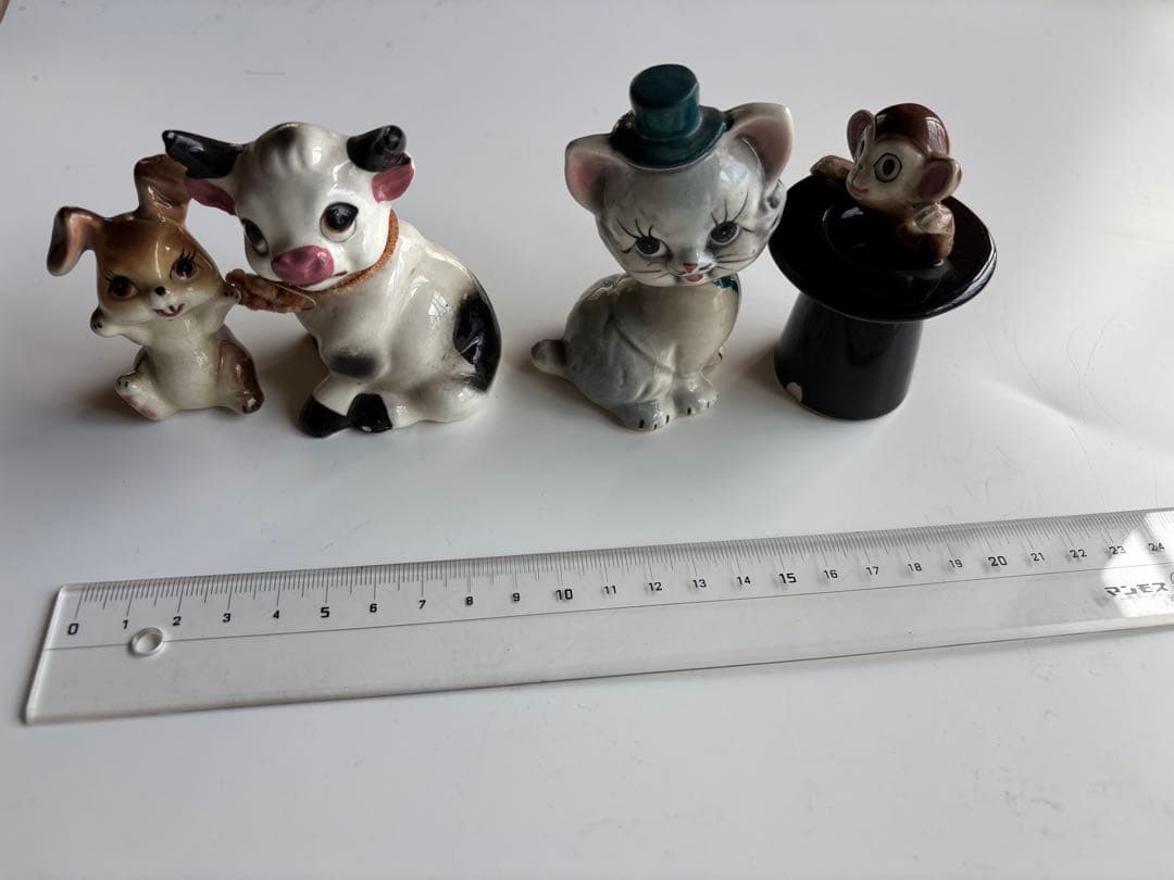 昭和レトロ　陶器製ミニチュア動物セット 約50体