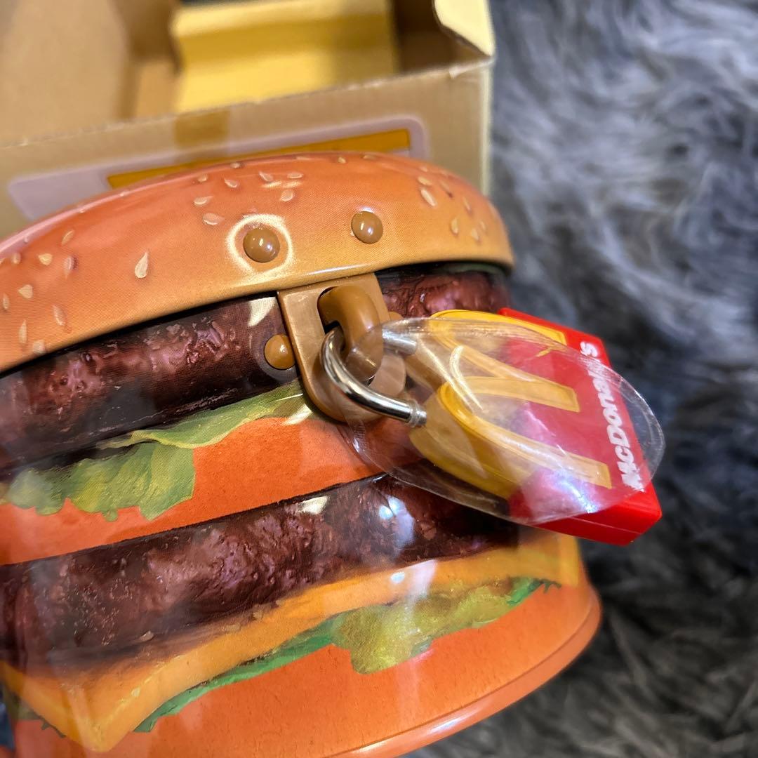 右上最終お値下げ！レア！ビックマック貯金箱鍵付き