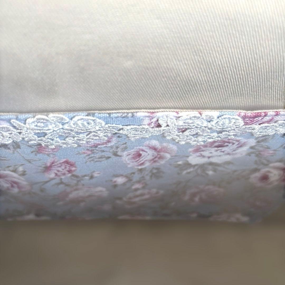 みんみん　あおりがま口バッグ　ハンドメイド